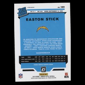 Easton Stick RR 2019 Optic Rated Rookie Pink Chargers