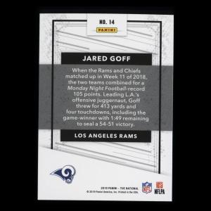 Jared Goff 2019 The National Rams