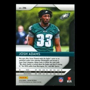 Josh Adams RC 2018 Prizm Rookie Eagles