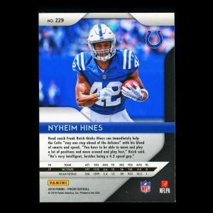 Nyheim Hines RC 2018 Prizm Rookie Colts