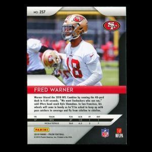 Fred Warner RC 2018 Prizm Rookie 49ers