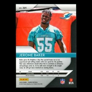 Jerome Baker RC 2018 Prizm Rookie Dolphins