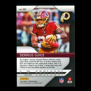 Derrius Guice RC 2018 Prizm Rookie Redskins