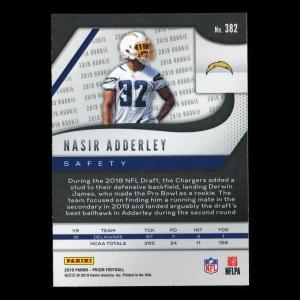 Nasir Adderley RC 2019 Prizm Rookie Chargers