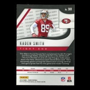 Kaden Smith RC 2019 Prizm Rookie 49ers