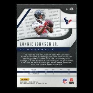 Lonnie Johnson Jr. RC 2019 Prizm Rookie Texans
