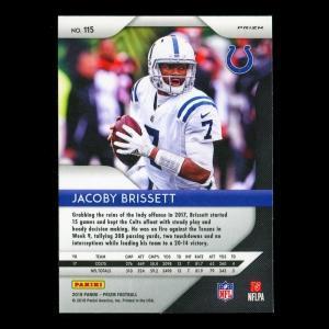 Jacoby Brissett 2018 Prizm Silver Colts