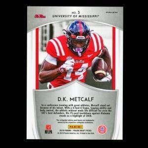 D.K. Metcalf 2019 Prizm Draft Picks Blue Crusade Rebels