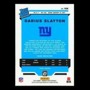 Darius Slayton RR 2019 Optic Rated Rookie Giants