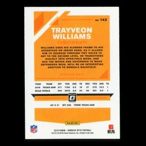 Trayveon Williams RC 2019 Optic Rookie Bengles