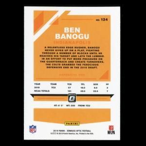 Ben Banogu RC 2019 Optic Rookie Colts