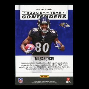 Miles Boykin 2019 Contenders Rookie of the Year Ravens