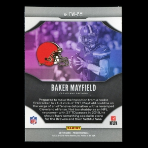 Baker Mayfield 2019 Prizm Fireworks Browns