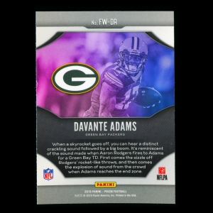 Davante Adams 2019 Prizm Fireworks Packers