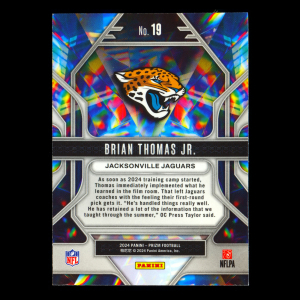 Brian Thomas Jr. RC 2024 Panini Prizm Prizmatic Rookie Jaguars