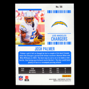 Josh Palmer 2024 Panini Contenders Chargers