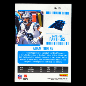 Adam Thielen 2024 Panini Contenders Panthers
