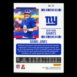 Daniel Jones 2024 Panini Contenders Giants