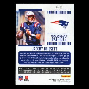 Jacoby Brissett 2024 Panini Contenders Patriots