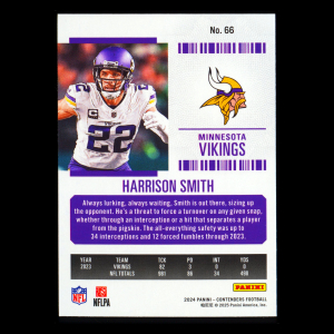 Harrison Smith 2024 Panini Contenders Vikings