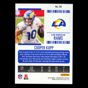 Cooper Kupp 2024 Panini Contenders Rams