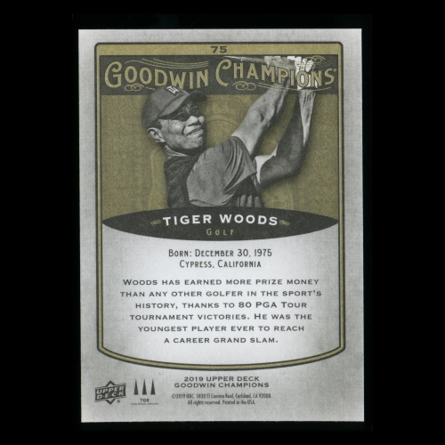 Tiger Woods 2019 Upper Deck Goodwin Champions #75