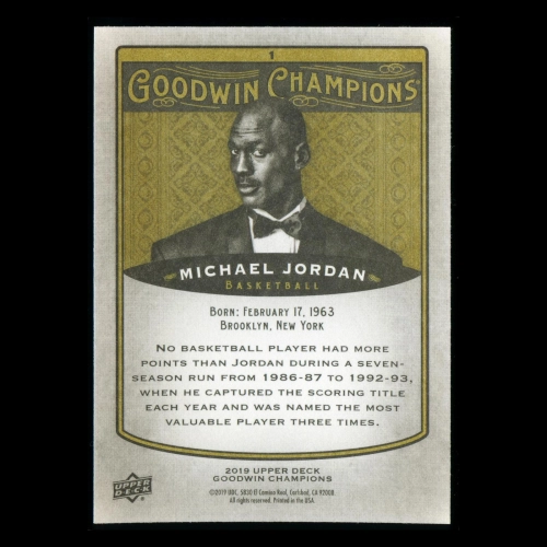 Michael Jordan 2019 Upper Deck Goodwin Champions Bulls #1