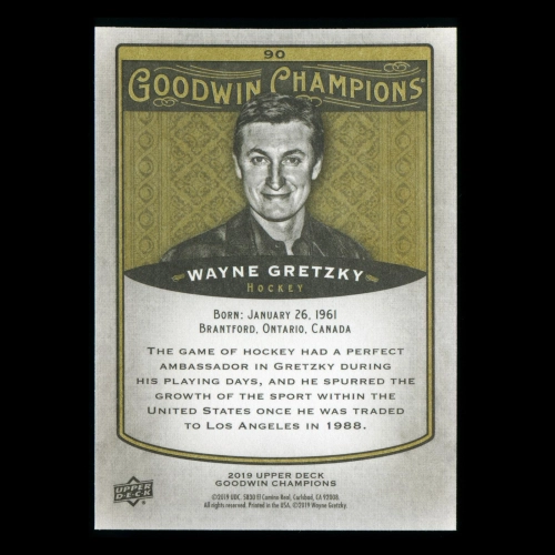 Wayne Gretzky 2019 Upper Deck Goodwin Champions #90