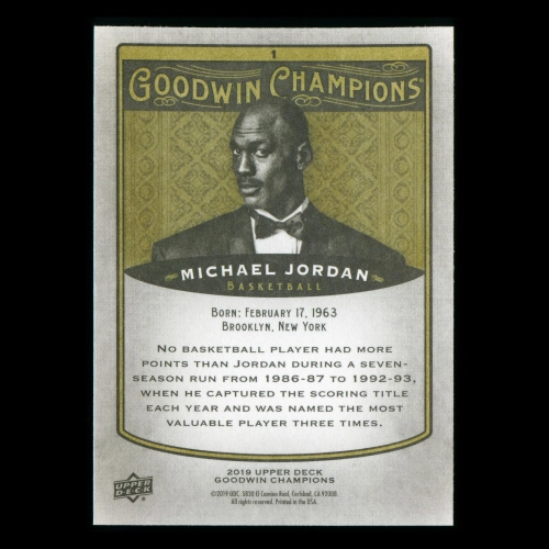 Michael Jordan 2019 Upper Deck Goodwin Champions Bulls #1