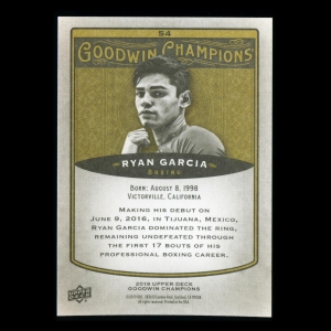 Ryan Garcia 2019 Upper Deck Goodwin Champions #54