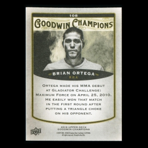 Brian Ortega 2019 Upper Deck Goodwin Champions Splash of Color #108