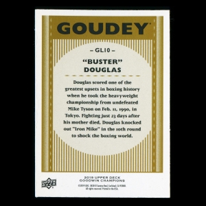 Buster Douglas 2019 Upper Deck Goodwin Champions Goudey #GL10