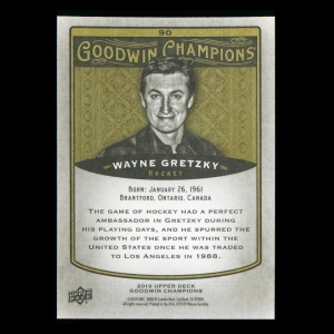 Wayne Gretzky 2019 Upper Deck Goodwin Champions #90