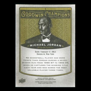 Michael Jordan 2019 Upper Deck Goodwin Champions Bulls #1