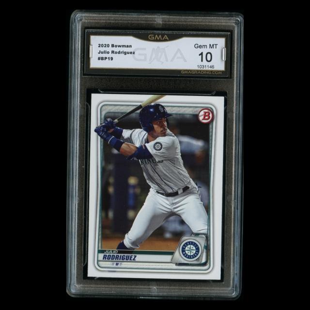 Julio Rodriguez 2020 Bowman Prospect Mariners Gem MT 10