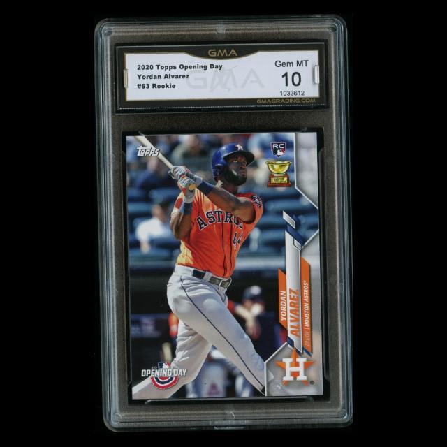 Yordan Alvarez RC 2020 Topps Opening Day Rookie Astros Gem MT 10