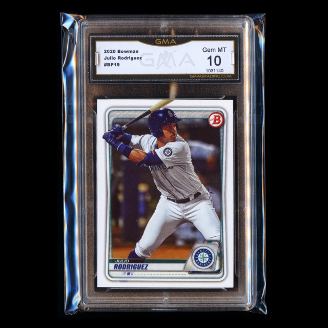Julio Rodriguez 2020 Bowman Prospect Mariners Gem MT 10