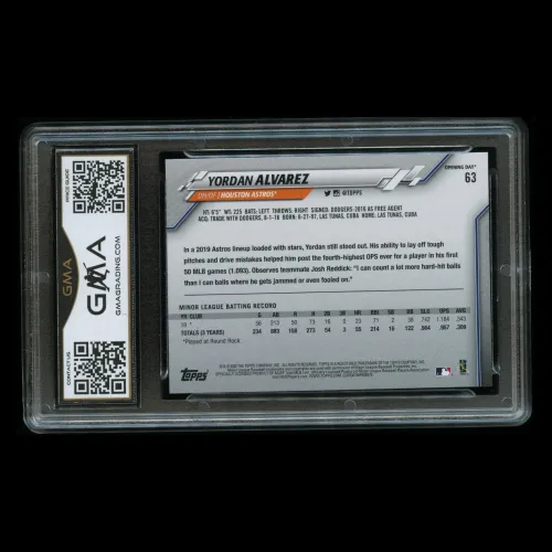 Yordan Alvarez RC 2020 Topps Opening Day Rookie Astros Gem MT 10