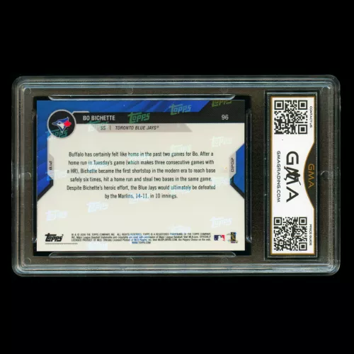 Bo Bichette RC 2020 Topps Now Rookie Blue Jays #96 Gem MT 10