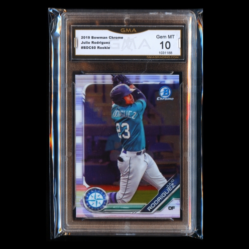 Julio Rodriguez 2019 Bowman Chrome Draft Mariners Gem MT 10