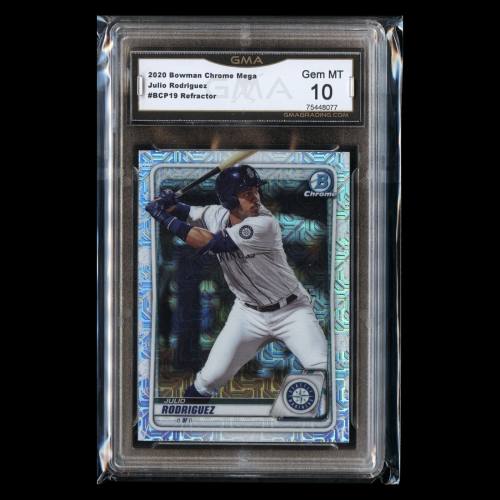 Julio Rodriguez 2020 Bowman Chrome Mega Prospects Refractor Mariners Gem MT 10