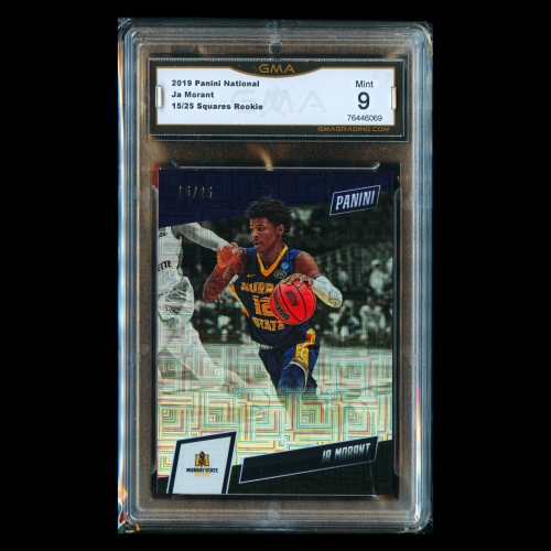 Ja Morant 2019 Panini The National Squares Grizzlies 15/25 Mint 9