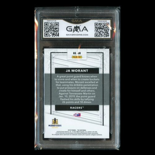Ja Morant 2019 Panini The National Squares Grizzlies 15/25 Mint 9