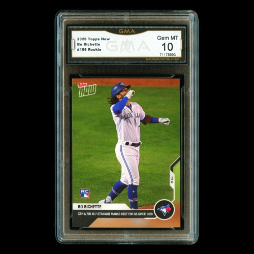 Bo Bichette RC 2020 Topps Now Rookie Blue Jays #106 Gem Mint 10