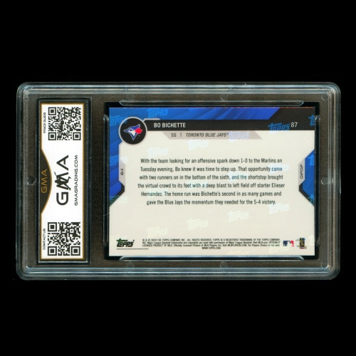 Bo Bichette RC 2020 Topps Now Rookie Blue Jays #87 Gem MT 10