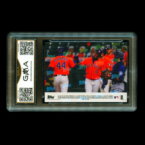 Yordan Alvarez RC 2020 Topps Now Rookie Astros #105 Gem MT 10