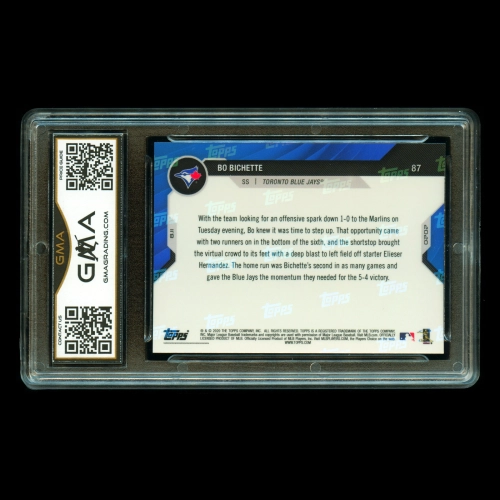 Bo Bichette RC 2020 Topps Now Rookie Blue Jays #87 Gem MT 10