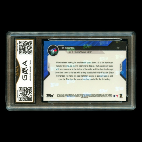 Bo Bichette RC 2020 Topps Now Rookie Blue Jays #87 Gem MT 10