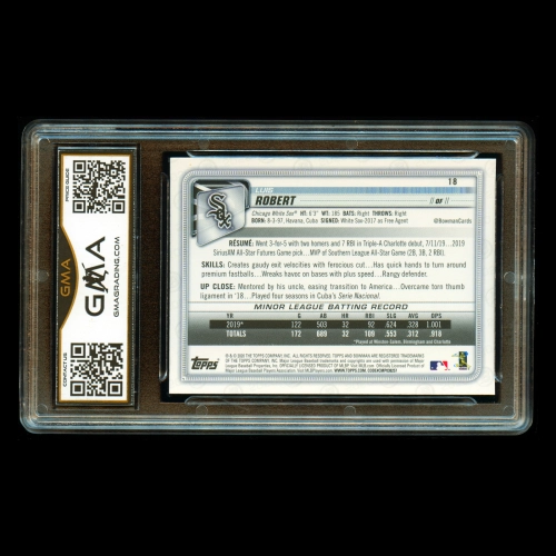 Luis Robert RC 2020 Bowman Rookie #18 Mint 9