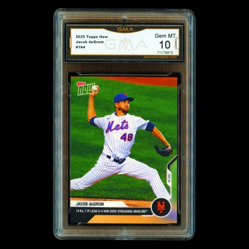 Jacob deGrom 2020 Topps Now Mets | Rangers #164 Gem MT 10